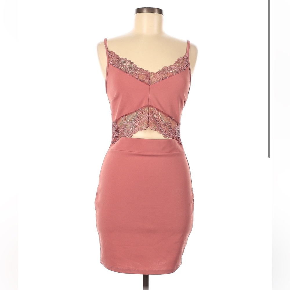 Steps NY lace strap mini dress size L